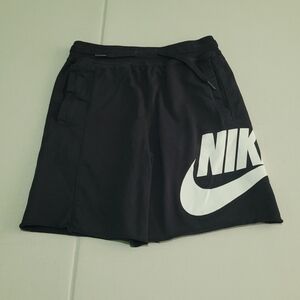 Nike Boy's Black Logo Athletic Shorts